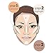 Ruby Kisses 3D Face Creator Cream Foundation & Concealer, 12 Hours Long Lasting, Medium to Full Coverage, Non-Greasy, Ideal for Makeup & Contour Palette (Light Medium)