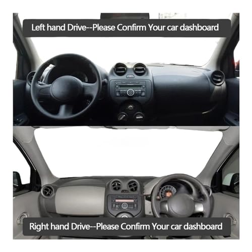 Couverture tableau bord anti-reflet et chaleur pour Micra 2011-2016 - 3