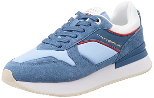Tommy Hilfiger Baskets De Running Femme Elevated Feminine Runner Chaussures De Sport, Bleu (Blue Coast), 41 EU Tommy Hilfiger Baskets De Running Femme Elevated Feminine Runner Chaussures De Sport, Bleu (Blue Coast), 41 EU