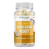 Kava Kava Root Mood Support Capsules - Promotes Relaxation & Improved Mindset - All Natural Kava Kava Extract Blend - Enhanced Alkaloid Profile - 125 Vegan Capsules