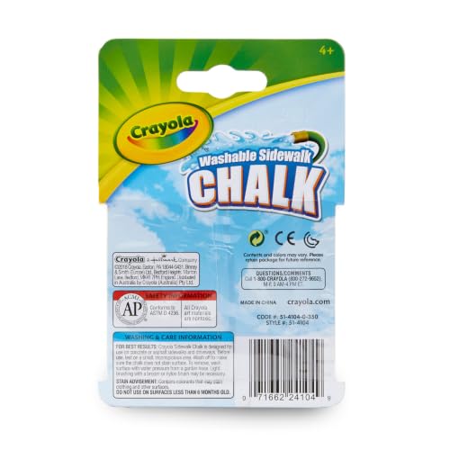 Crayola Sidewalk Chalk 4/Pkg, Multi - image 3