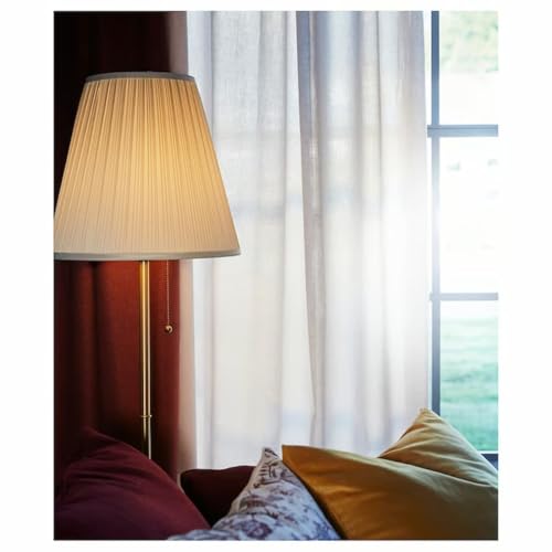 Image of Ikea ARSTID Floor lamp, Brass /White