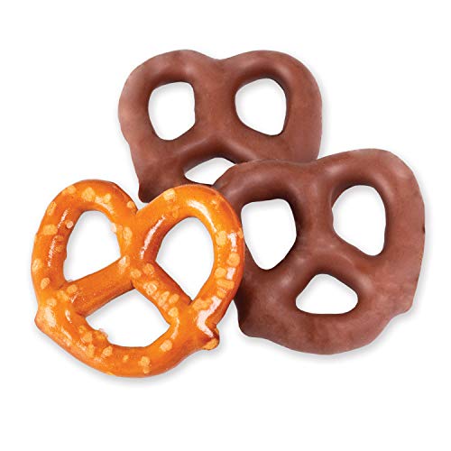Milk Chocolate Covered Pretzels, Salted Pretzels in Smooth Milk Chocolate, 40 Ounces [COMES with COOL-PACK] - Thumbnail 2