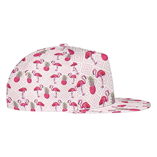 Baseball Cap, Snapback Cap, Tactical Cap, Trucker Hat For Boys And Girls - Pink Flamingo Pineapple Art, Hip Hop Flat Hat Dad Hat Plain Cap Moisture Wicking #TOP4