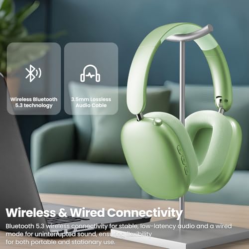 Wentronic Y01 Wireless Noise Canceling Headphones Bluetooth 5.3 Over Ear Headphones with Microphone - image 8