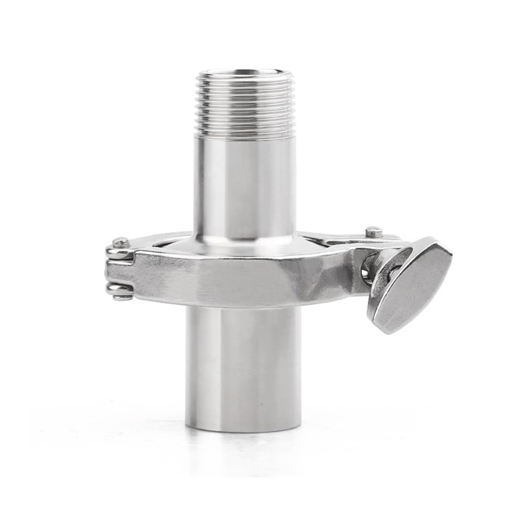 Adapter tulejkowy Tri Clamp ze stali nierdzewnej 304 z uszczelką silikonową Zestaw armatury sanitarnej, 1 zestaw(DN65xFerrule91)