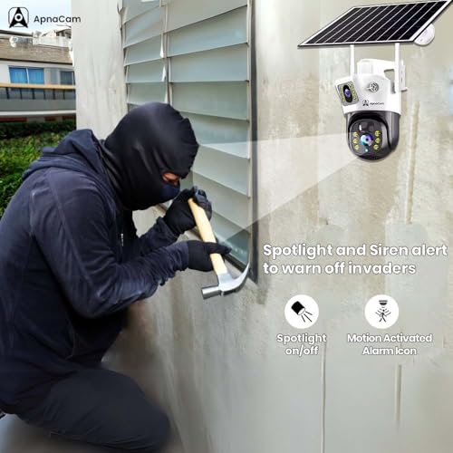 ApnaCam 4G Solar Security Camera Dual Lens 2K PTZ - Image 6