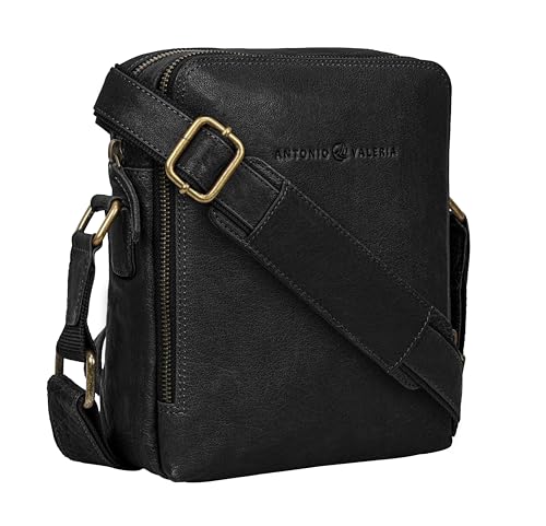 ANTONIO VALERIA Alex Washed Leather Crossbody Bag