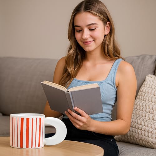 Taza de café cerámica de 11oz con diseño moderno miniatura 3