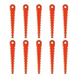 AOQIVIS AC053N1FB Replacement Serrated Blades for RYOBI 3-in-1 for Fixed String Trimmer Head (10-Pack)
