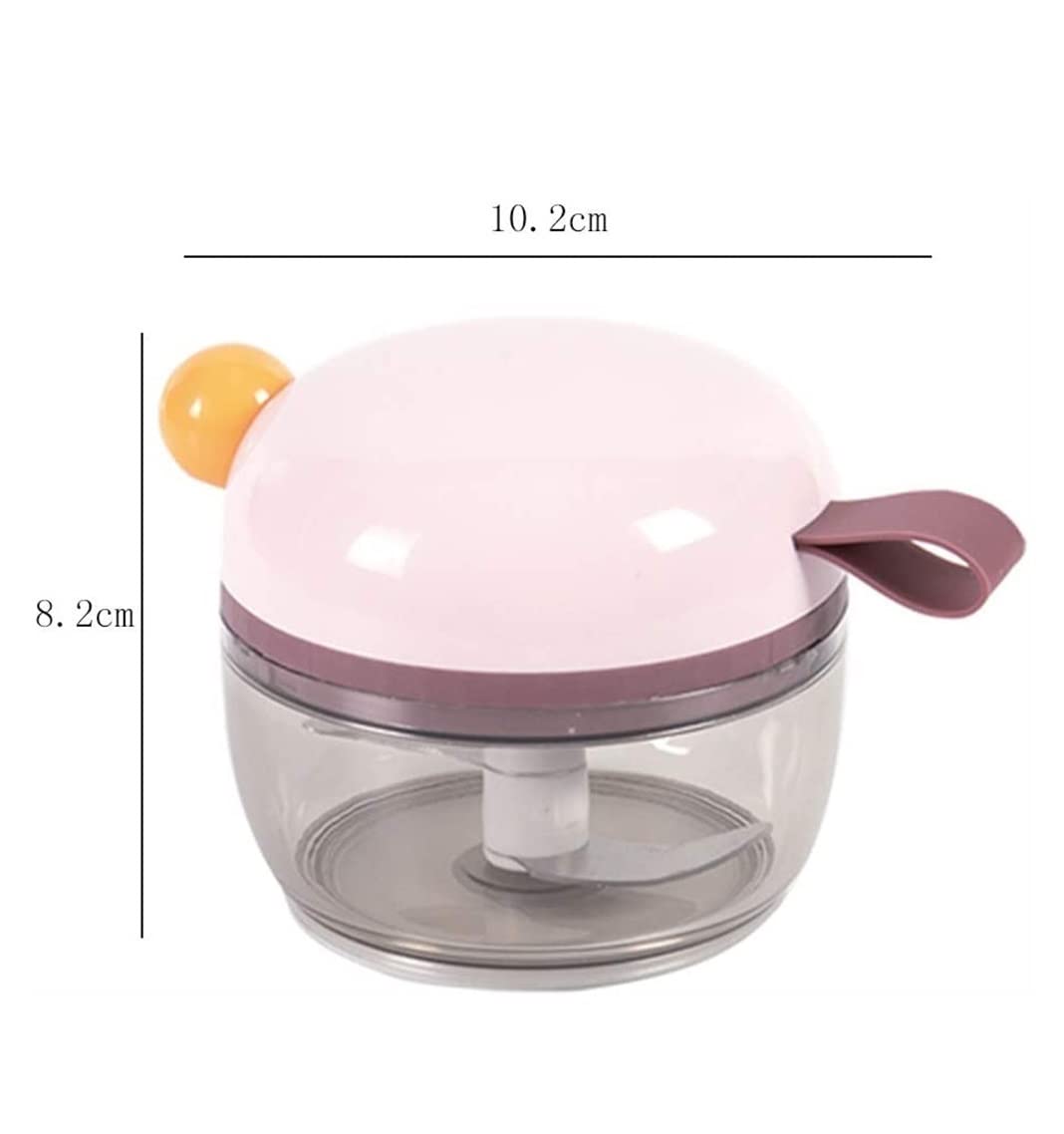 Knoblauch Helfer Knoblauchpresse Fleischwolf Manueller Ingwerzug, Mehrzweck-Handzug-Knoblauchwolf Küchen Kochen | Pink