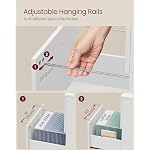 VASAGLE 2-Drawer File Cabinet, Small Rolling Filing Cabinet for Home Office, Printer Stand, for A4, Letter-Size Documents, 15.7 x 16.5 x 27.6 Inches, Snow White UOFC040W46 - Image 5