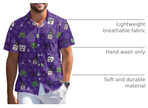 Image of 99TIMORO Fathers Movie Hawaiian Shirt for Men, Characters Button Down Short Sleeve Top, Summer Beach Gifts