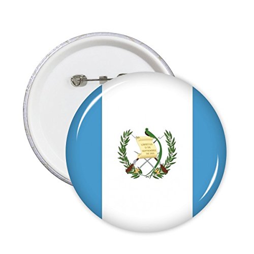 Badge Guatemala bouton drapeau national Amérique du Nord lot de 5 broches rondes XL