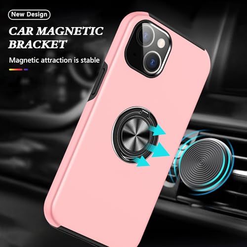 Coque compatible avec iPhone 15 antichoc fini les chutes grâce à l'anneau béquille - 2