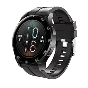 DEANNO Smart Watch Fitness Tracker Watch mit Schlafmonitor, 5 Bewegungsaufzeichnungsmodi, Smartwatch Sports für Android und iOS, runde Design-Smartwatch P3/DN-646