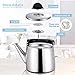 M-MAX Stainless Steel Tea Kettle Stovetop Whistling Teakettle Teapot with Ergonomic Handle -2.5QT/3QT/4QT/6QT (2.5L)