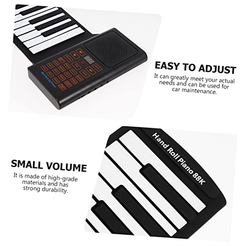 DRESSOOS 88 rouleau de piano clavier pliable piano pour débutant clavier portable piano enroulable piano à clavier en silicone piano électronique roulé à la main Gel de silice Black - Les Beatles, Paul McCartney, John Lennon, RIngo Starr, George Harrison DRESSOOS 88 rouleau de piano clavier pliable piano pour débutant clavier portable piano enroulable piano à clavier en silicone piano électronique roulé à la main Gel de silice Black – Image 8