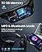 HIFI WALKER Waterproof Swimming Headphones IPX8, Bone Conduction Underwater Headphones with MP3 Player 32GB Memory, Bluetooth 5.3 Wireless Open-Ear for Swimming Running Cycling Gym