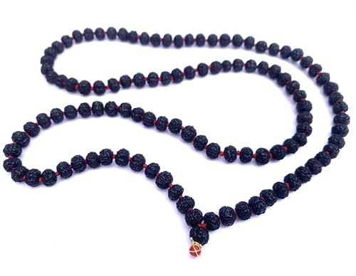 7MM Rudraksha Mala 5 Faced(Panchmukhi) 108+1 Beads Siddh Rudraksh...