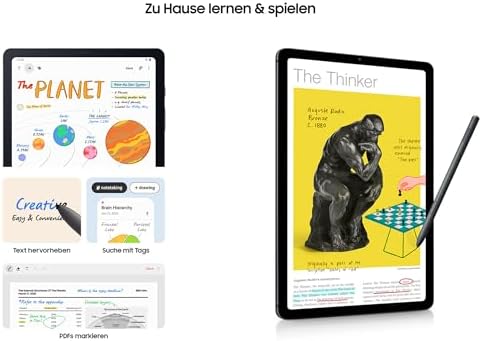 4. Bild von Samsung Galaxy Tab S6 Lite LTE Enterprise Edition, inklusive Stift, 10,4 Zoll Android Tablet, 128 GB, 7.040 mAh starker Akku, Business Tablet, Gray