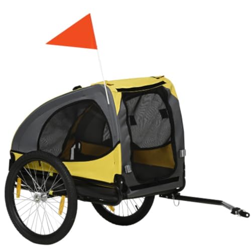 GeRRiT-Pet-Bike-Wagon-with-Steel-Frame-Hitch-Coupler-Aosom-Dog-Bike-TrailerQuick-Release-Wheels-Reflectors-Flag-Pet-Travel-Carrier-for-Medium-Dogs - Cucciolini Doodles   GeRRiT-Pet-Bike-Wagon-with-Steel-Frame-Hitch-Coupler-Aosom-Dog-Bike-TrailerQuick-Release-Wheels-Reflectors-Flag-Pet-Travel-Carrier-for-Medium-Dogs
