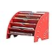 Produktbild Fächerförmiger Datenrahmen Aktenhalter aus Holz Büromaterial Ablage for Desktop-Magazine A4-Papiersortierregal (Color : Red)