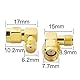 YILIANDUO RF SMA Winkel RP-SMA Stecker zu SMA Buchse 90 Grad WiFi Adapter für 2G 3G 4G LTE Antennenstecker Schutzbrillen Hsdpa Huawei UMTS Packung Pack von 2