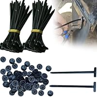 100 Stück Universal Kabelbinder Schnallen - Selbstsichernde Nylon-Kabelbinder Für Auto & Haushalt