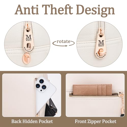 Image of Montana West Mini Backpack Purse for Women Anti Theft Backpacks with Secured Zipper and Tassel
