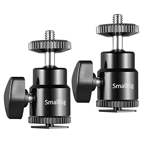 Smallrig 1/4" Camera Hot Shoe Mount 2Pcs Pack And P96L Rgb Video Light #TOP2