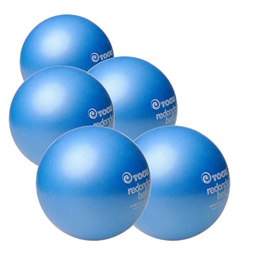 Togu 5 x Redondo Ball Pilates Ball Gymanstik Yoga Fitness Therapie 22cm blau