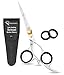 Ruvanti Professional Razor Blades Hair Scissors - Barber Hair Cutting Scissor - 6.5" Japanese Super Cobalt Stainless Steel Hair Shear - Hairdresser Scissor/Barber Shears with Golden Adjustment Screw