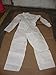 Coverall,Zip Front, Color: White, Size 3X-Large (Pack of 25)