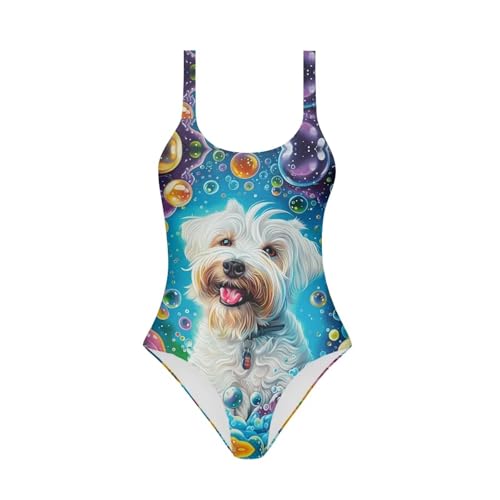 Image of Uourmeti Girls' One-Piece Swimwear Halter Bathing Suit Big Kids Summer Beach Swim Suits Swimming Wear