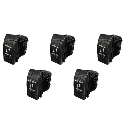 Interrupteur bascule Winch 12V 20A Del 7 broches inverseur auto