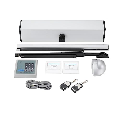 SUDEG Automatic Swing Door Opener,Automatic Door Opener and Closer 50W Heavy Duty Swing Door Operator Opener Closer,Swing Door Closer with Remote Control,330lb Loading,24V Brushless Motor