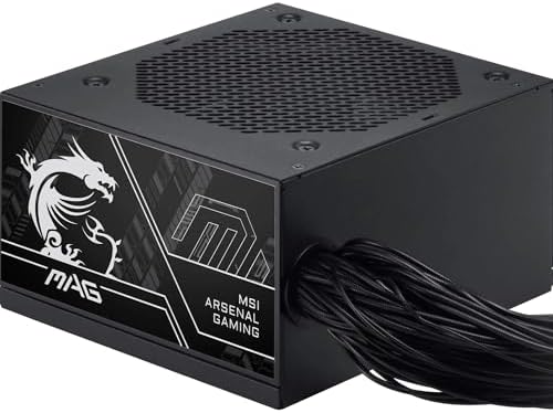 MSI Fonte de Alimentação MAG A750BN PCIE5, 750W, 80 Plus Bronze, ...