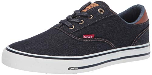 Levi's 518481-72U: Men's Ethan Denim ll Navy/Tan Sneaker (10.5 D(M) US Men)