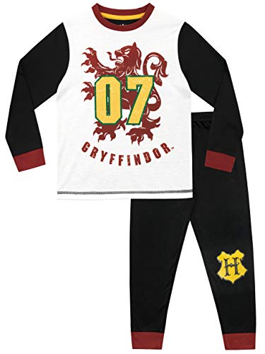 HARRY POTTER Pijamas de Manga Larga para niños Gryffindor Negro 12-13 Años