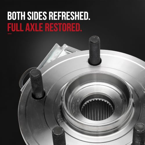 Image of Front Wheel Bearing and Hub Assembly Set of 2 - Compatible with Chrysler, Dodge, Ram & More - Town Country, Grand Caravan, C /V, Routan - Rear Wheel Bearing - Replaces 513273, ‚Ae513273, 930-617