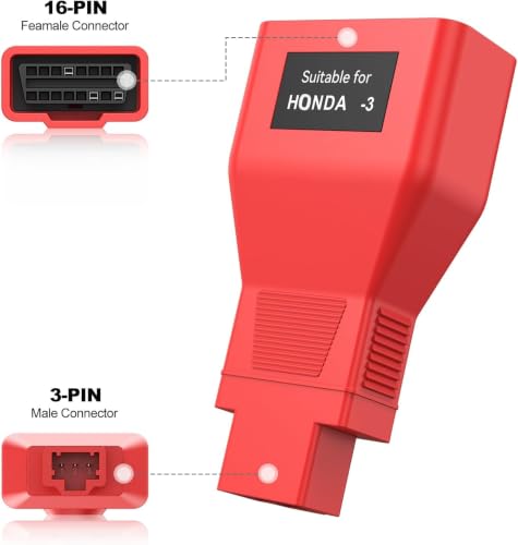Adaptador OBDII Autel para escanear coches Honda con puerto de 3 pines 3