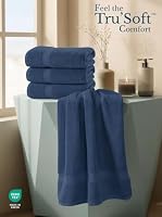 Utopia Towels 4er-Pack Badetücher Set, 69 x 137 cm, Marineblau – Ansicht 4