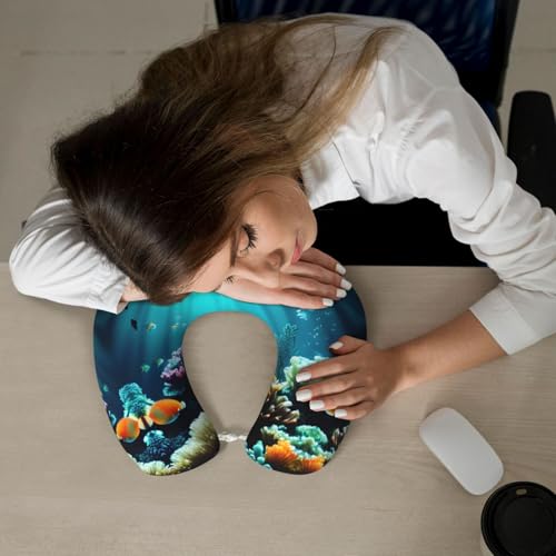 Almohada de espuma viscoelástica con funda de poliéster miniatura 7