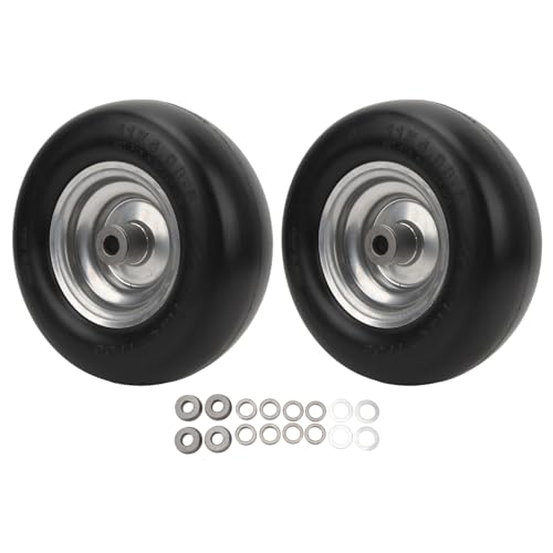 Paquete de 2 Neumáticos para Cortacésped, 11 X 4,00-5 Pulgadas, Piezas de Repuesto para Cortacésped, Neumáticos para Cortacésped, Neumáticos de Repuesto de 11 Pulgadas