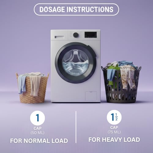 Image of Liquid Detergent Purple Rose Fragrance | Stain Remover Liquid for Clothes | Works in Top & Front Load Washing Machines (10L)