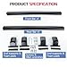 Roof Rack Cross Bars 220lbs Compatible with Jeep Grand Cherokee L 2021-2026 and 2022-2026 Jeep Grand Cherokee WL，Heavy Duty Aluminum Crossbars Cargo Bars Ski Snowboard Luggage Kayak Bike Carrier