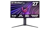 LG Ultragear™ 27GS95QE-B Ecran PC Gaming 27" - Dalle OLED 2560x1440, 0.03 ms GtG 240Hz, DisplayHDR™ TrueBlack 400, DCI-P3 98.5%, AMD FreeSync Premium Pro, Compatible NVIDIA G-Sync, HDMI 2.1 - 10