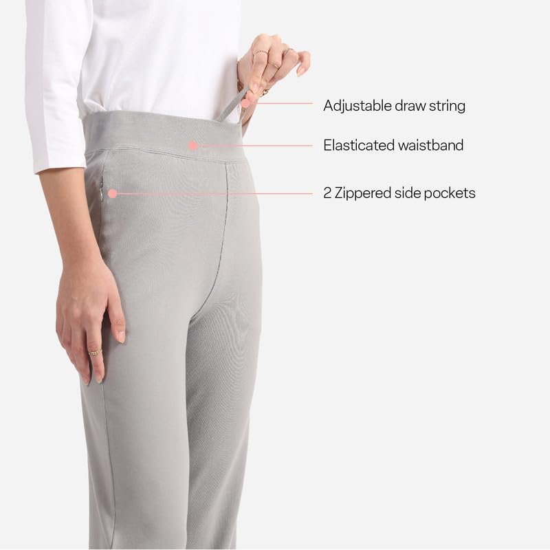 Image of BlissClub Women's Straight Fit Mid Rise Pants