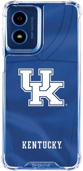 Skinit Clear Phone Case Compatible with Moto G 5G - Officially Licensed University of Kentucky Blue Jersey Design